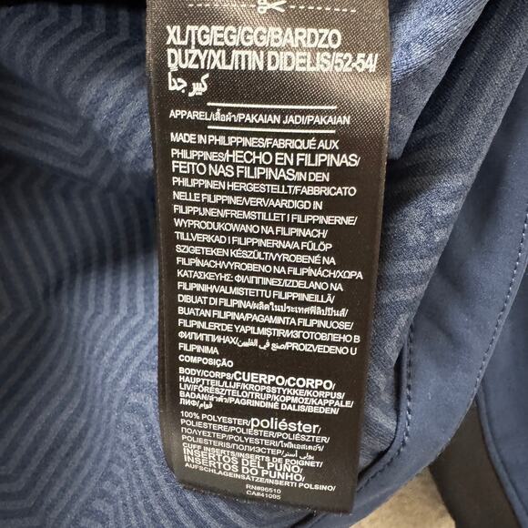 Under armour Golf Jacket Mens XL Blue ColdGear Loose Fit Full Zip Activewear - Picture 7 of 10